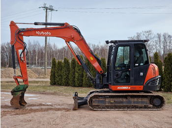 Mini-ekskavators KUBOTA KX080-4. Metal tracks.: foto 3