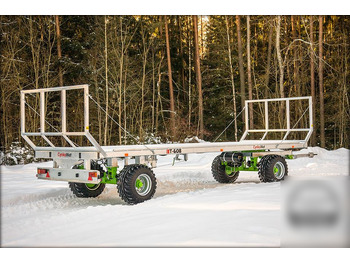 Lauksaimniecības piekabe-platforma Ballenwagen Ballenanhänger Wagen Plattformanhänger: foto 3