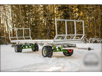 Lauksaimniecības piekabe-platforma Ballenwagen Ballenanhänger Wagen Plattformanhänger: foto 2