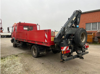 Kravas auto ar manipulatoru, Bortu kravas automašīna/ Platforma MAN LE 12.225 LC Pritsche Heckkran 6 Zylinder Doka T: foto 4