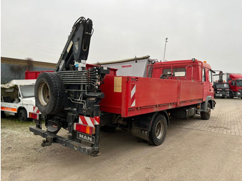 Kravas auto ar manipulatoru, Bortu kravas automašīna/ Platforma MAN LE 12.225 LC Pritsche Heckkran 6 Zylinder Doka T: foto 3