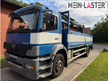 Bortu kravas automašīna/ Platforma, Kravas auto ar manipulatoru Mercedes-Benz 1823 Atego Atlas 105.2 1.Hand nur 226.000 km: foto 2