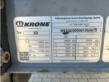 Puspiekabe slēgtā virsbūve Krone 2023 Krone XL mega hupac flat with damage: foto 4