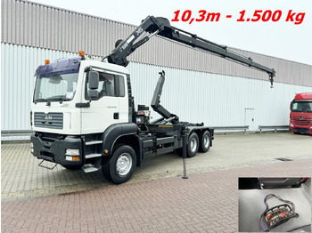 MAN TGA 33.350 6X4 BB TGA 33.350 6X4 BB mit Kran Hiab 166 E-3 HiDuo, Funk līzingu MAN TGA 33.350 6X4 BB TGA 33.350 6X4 BB mit Kran Hiab 166 E-3 HiDuo, Funk: foto 1