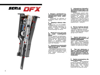 Jaunā Hidrauliskais āmurs - Ekskavators DEMOQ DFX1300 Hydraulic breaker 1200 kg: foto 3
