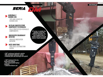 Jaunā Hidrauliskais āmurs - Ekskavators DEMOQ DM150 Hydraulic breaker 150 kg: foto 2
