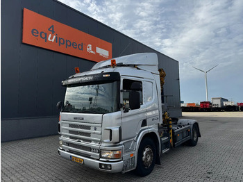 Scania P114-340 + HIAB 19-5 crane + remote / Euro-3 / 3 pedals / NL-truck / APK: 12-2025 līzingu Scania P114-340 + HIAB 19-5 crane + remote / Euro-3 / 3 pedals / NL-truck / APK: 12-2025: foto 4