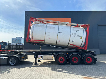 Puspiekabe noņemamā virsbūve/ Konteineru vedējs Van Hool 20FT Tipping-chassis, ADR (EX/II, EX/III, FL, AT), SAF, 2 liftaxles, APK/ADR: 10-2025: foto 3