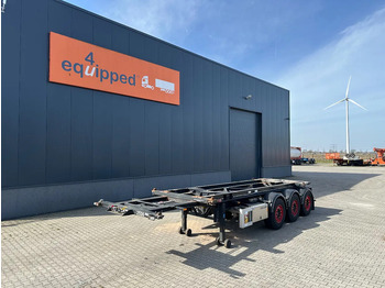 Puspiekabe noņemamā virsbūve/ Konteineru vedējs Van Hool 20FT Tipping-chassis, ADR (EX/II, EX/III, FL, AT), SAF, 2 liftaxles, APK/ADR: 10-2025: foto 2