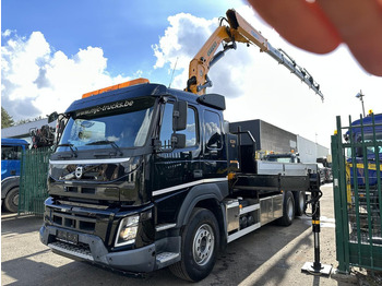 Bortu kravas automašīna/ Platforma, Kravas auto ar manipulatoru Volvo FMX 370 6x2 PRITSCHE 6M35 + KRAN EFFER 215/6S -*127.000km* - LIFT AXLE - DOUBLE WHEELS - I SHIFT - EURO 6 - BE PAPERS: foto 5