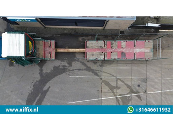 Puspiekabe zema profila platforma Meusburger 4-ass. Uitschuifbare semi dieplader met huifopbouw / 2x Naloop gestuu: foto 5