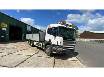 Scania P124-400 Scania met plateau en mogelijkheid voor kraan achter cabine līzingu Scania P124-400 Scania met plateau en mogelijkheid voor kraan achter cabine: foto 3