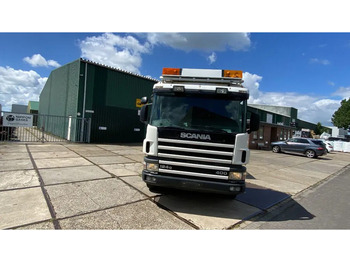 Scania P124-400 Scania met plateau en mogelijkheid voor kraan achter cabine līzingu Scania P124-400 Scania met plateau en mogelijkheid voor kraan achter cabine: foto 2