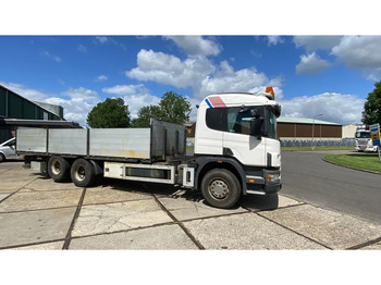 Scania P124-400 Scania met plateau en mogelijkheid voor kraan achter cabine līzingu Scania P124-400 Scania met plateau en mogelijkheid voor kraan achter cabine: foto 4