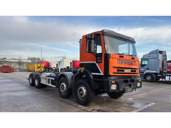 Šasija kravas automašīna Iveco EUROTRAKKER 340 E 34 (POMPE MANUELLE / GRAND PONT / LAMES / MANUAL PUMP / BIG AXLE / STEEL SUSP.): foto 3 Šasija kravas automašīna Iveco EUROTRAKKER 340 E 34 (POMPE MANUELLE / GRAND PONT / LAMES / MANUAL PUMP / BIG AXLE / STEEL SUSP.): foto 3