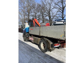 Kravas automašīna pašizgāzējs, Kravas auto ar manipulatoru pārvadāšana birstošo kravu Scania P270: foto 3