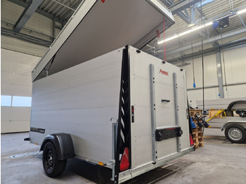 Motocikla piekabe ALUBOXX Deckelanhänger GTB 1500 VT3 Ultra Low 301x151x153cm LED black deal Modell 2025: foto 5