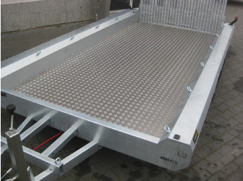 Celtniecības tehnikas piekabe HULCO TERRAX Aluboden 394x180x27cm Heckrampe 150cm (XL) 3500kg: foto 5