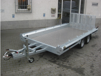 Celtniecības tehnikas piekabe HULCO TERRAX Aluboden 394x180x27cm Heckrampe 150cm (XL) 3500kg: foto 3