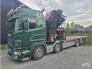 Kravas auto ar manipulatoru SCANIA