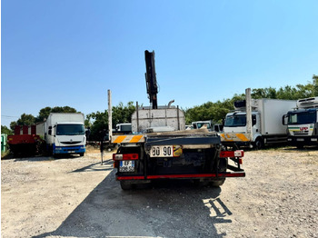 Bortu kravas automašīna/ Platforma, Kravas auto ar manipulatoru Renault PREMIUM 370 DXI PLATEAU RIDELLES GRUE: foto 4
