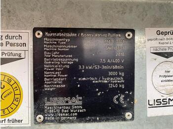 Pacēlājs Lissmac Maurerbühne MAB 3001: foto 1