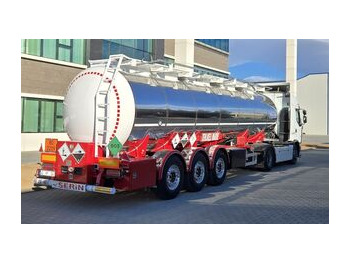 Jaunā Puspiekabe cisterna pārvadāšana ķimikāliju SERIN Stainless Steel Tanker 32 m³: foto 5