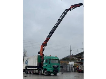 Kravas auto ar manipulatoru, Kravas automašīna ar tentu MAN TGS 35.480 10x6,E5,Palfinger PK92002+JIB+winch: foto 5