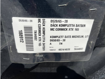 Riepa - Lauksaimniecības tehnika Michelin 650/65R38 520/65R28 till Case , MC Cormick: foto 2