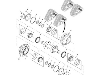 Ritošās daļas detaļas JOHN DEERE