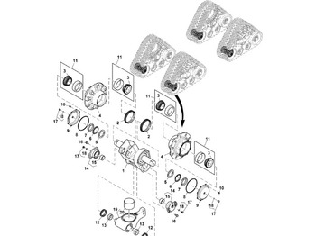 Ritošās daļas detaļas JOHN DEERE