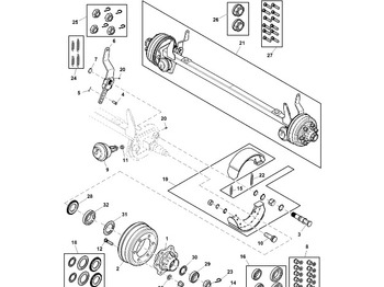Bremžu daļas JOHN DEERE