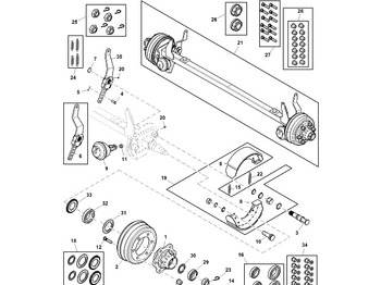 Bremžu daļas JOHN DEERE