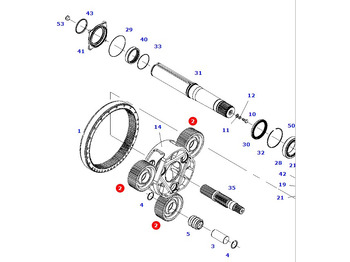 Aizmugurējā ass MASSEY FERGUSON