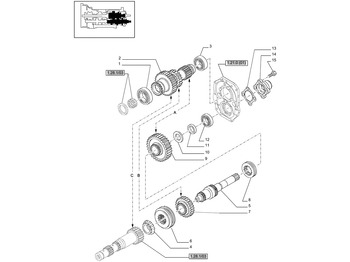 Pārnesumkārba un rezerves daļas NEW HOLLAND