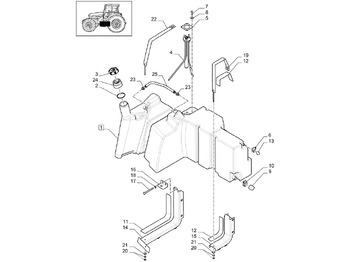 Degvielas tvertne NEW HOLLAND