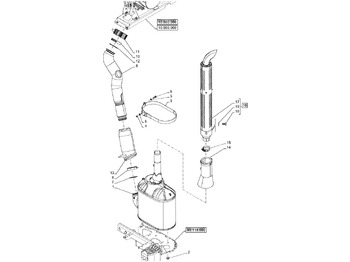 Trokšņa slāpētājs NEW HOLLAND