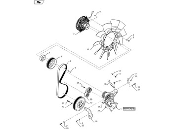 Dzesēšanas sistēma NEW HOLLAND