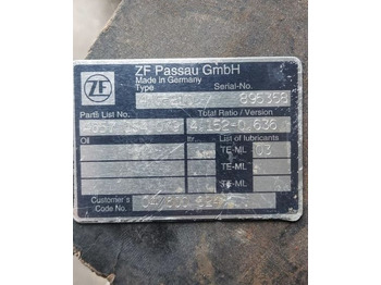 Pārnesumkārba - Lauksaimniecības tehnika Skrzynia biegów ZF 4WG 4WG-210 Hitachi Case Komatsu: foto 2