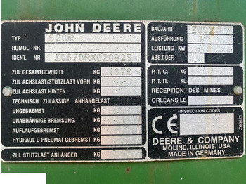 Rezerves daļa JOHN DEERE