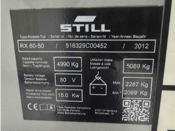 Elektroiekrāvējs STILL RX60-50: foto 2