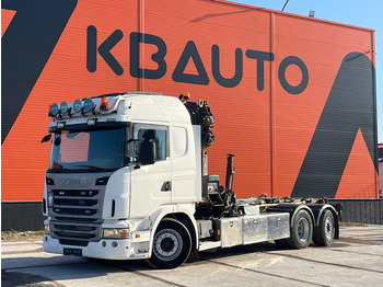 Pacēlājs ar āķi, Kravas auto ar manipulatoru Scania G 420 6x2*4 Hiab 211 EP-5 HIPRO YEAR 2014 / Hiab XR 20T SL51: foto 3