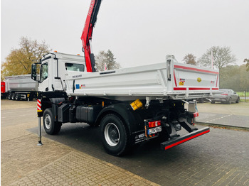Kravas automašīna pašizgāzējs, Kravas auto ar manipulatoru Mercedes-Benz Arocs 1835  4x4 Meiller Fassi F135 Kran Kipper: foto 4