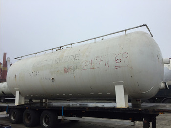 Puspiekabe cisterna pārvadāšana degvielas Van Hool Open flatbed trailer Stationary tank 50m3 - Gas, Gaz, LPG, GPL, Propane, Butane ID 1.1: foto 2