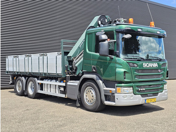 Kravas auto ar manipulatoru Scania P410 / 6X2-4 / 21 t/m CRANE / KRAN: foto 4