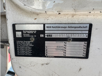 Kravas automašīna pašizgāzējs, Kravas auto ar manipulatoru MAN 17.192 4X4 Kipper & Kran Original 116000 km: foto 3