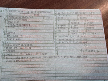 Autocisterna Mercedes-Benz 2536 ADR Valid & kipphydraulik für Gastank: foto 2 Autocisterna Mercedes-Benz 2536 ADR Valid & kipphydraulik für Gastank: foto 2