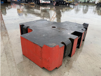 Pretsvars - Celtniecības tehnika Grove GMK 6400 central counterweight 10 ton: foto 2