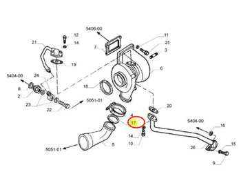 Jaunā Rezerves daļa FPT IVECO Cursor9/10 F2BE3681A O-Ring 17284681, 123220, 758235, 794064200, OR000696, 130900: foto 2