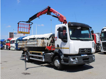 Pacēlājs ar āķi, Kravas auto ar manipulatoru Renault D16, CRANE HMF 1130K- RC+ PLATFORM, PARKING CAM.: foto 2